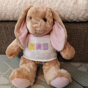 Build-A-Bear Bunny Brown Plush Rabbit Floppy Ears White Tail 16” Inch, Very Soft